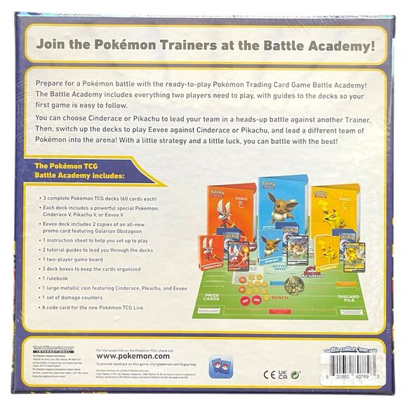 Pokemon TCG Trading Card Battle Academy Board Game Learn to Play Factory Sealed - Picture 2 of 7